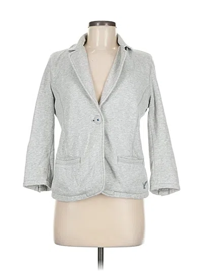 Pre-owned American Eagle Outfitters Blazer Jacket In Gray