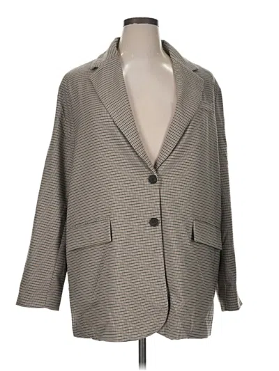 Pre-owned American Eagle Outfitters Blazer Jacket In Gray