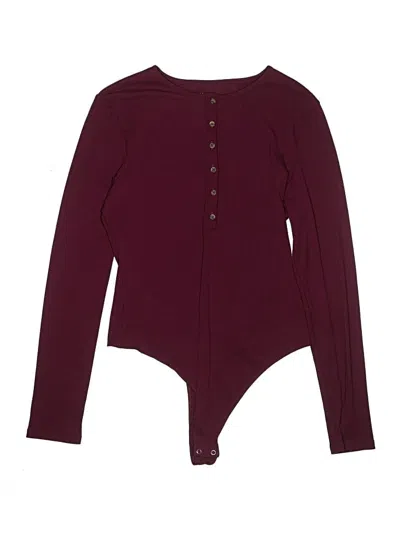 Pre-owned American Eagle Outfitters Bodysuit In Burgundy