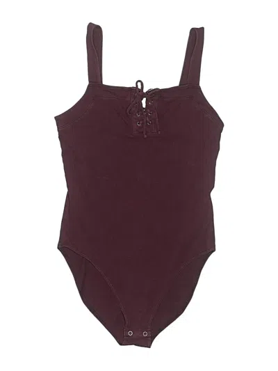 Pre-owned American Eagle Outfitters Bodysuit In Burgundy
