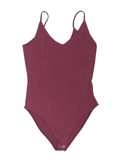 Pre-owned American Eagle Outfitters Bodysuit In Burgundy