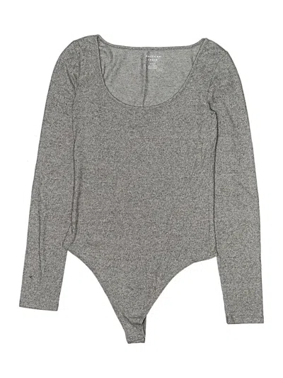 Pre-owned American Eagle Outfitters Bodysuit In Gray