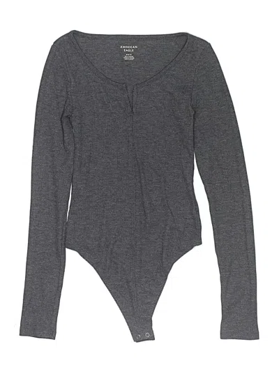 Pre-owned American Eagle Outfitters Bodysuit In Gray