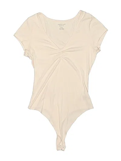 Pre-owned American Eagle Outfitters Bodysuit In Ivory