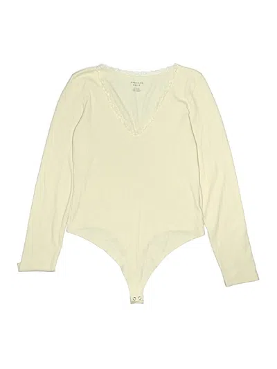 Pre-owned American Eagle Outfitters Bodysuit In Ivory