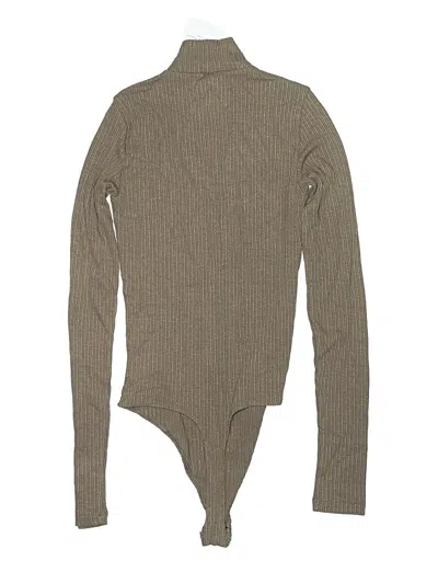 Pre-owned American Eagle Outfitters Bodysuit In Tan