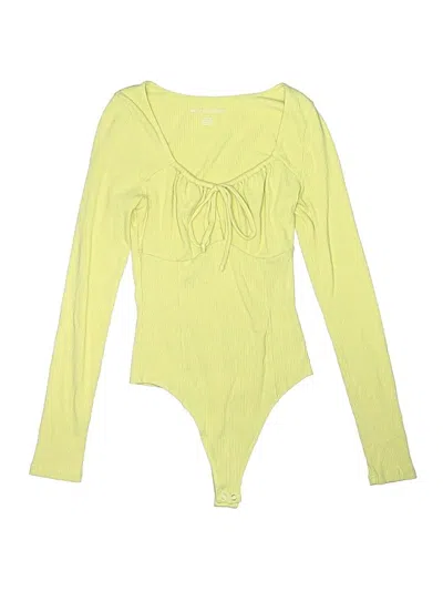 Pre-owned American Eagle Outfitters Bodysuit In Yellow