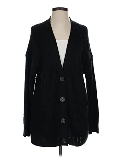 Pre-owned American Eagle Outfitters Cardigan Sweater In Black