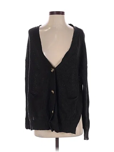 Pre-owned American Eagle Outfitters Cardigan Sweater In Black