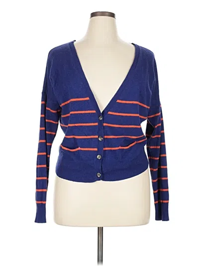 Pre-owned American Eagle Outfitters Cardigan Sweater In Blue