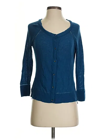 Pre-owned American Eagle Outfitters Cardigan Sweater In Blue