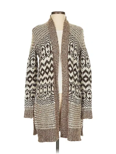 Pre-owned American Eagle Outfitters Cardigan Sweater In Brown