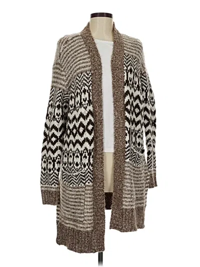 Pre-owned American Eagle Outfitters Cardigan Sweater In Brown