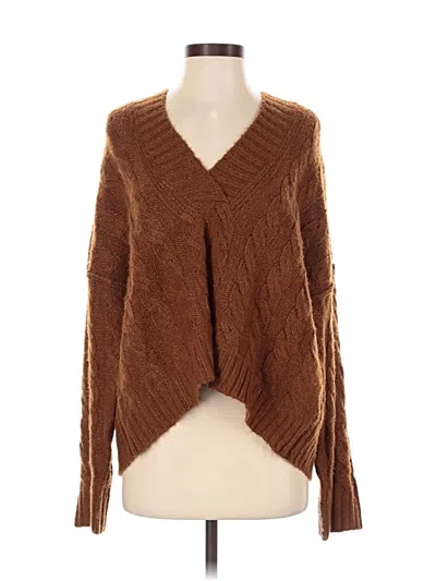 Pre-owned American Eagle Outfitters Cardigan Sweater In Brown