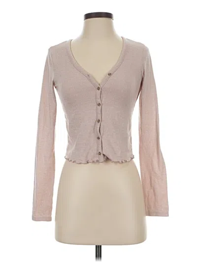 Pre-owned American Eagle Outfitters Cardigan Sweater In Brown