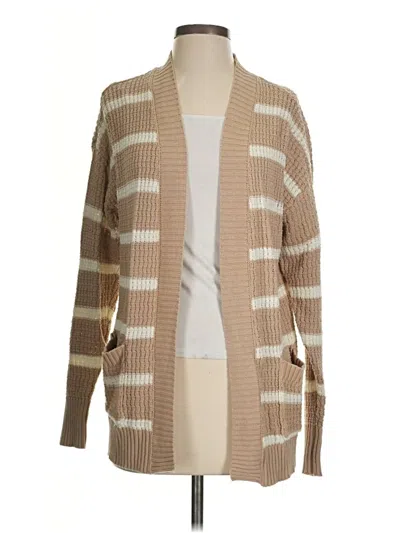 Pre-owned American Eagle Outfitters Cardigan Sweater In Brown