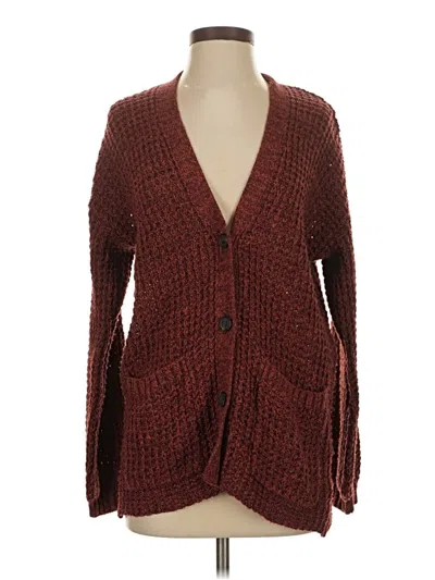 Pre-owned American Eagle Outfitters Cardigan Sweater In Brown