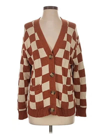 Pre-owned American Eagle Outfitters Cardigan Sweater In Brown