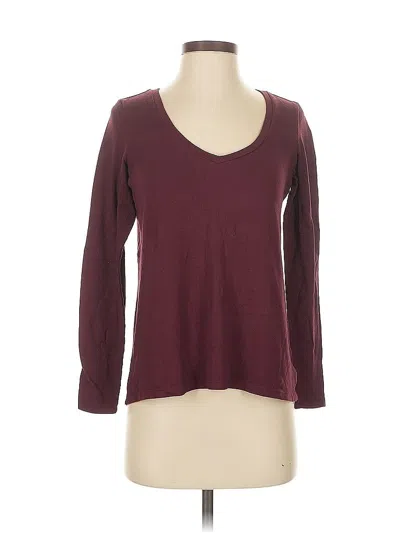 Pre-owned American Eagle Outfitters Cardigan Sweater In Burgundy