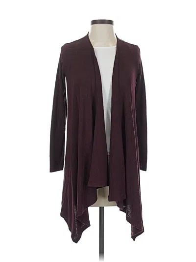 Pre-owned American Eagle Outfitters Cardigan Sweater In Burgundy