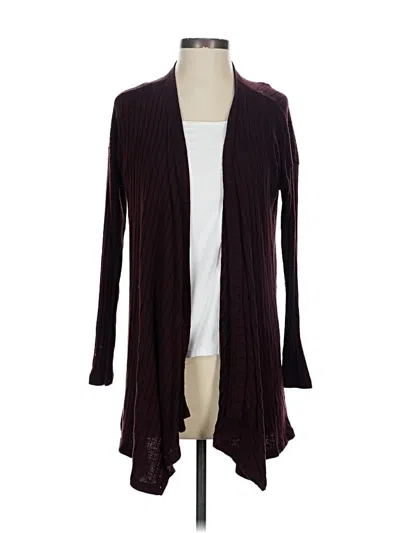 Pre-owned American Eagle Outfitters Cardigan Sweater In Burgundy