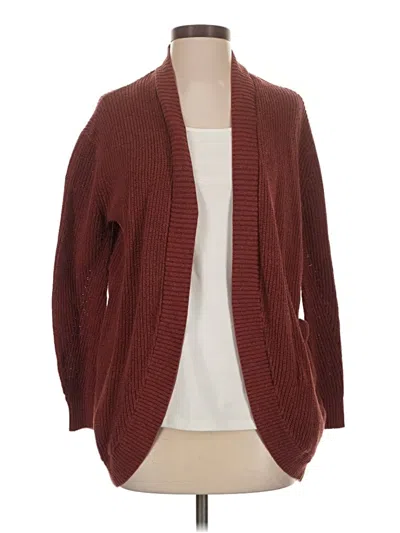 Pre-owned American Eagle Outfitters Cardigan Sweater In Burgundy