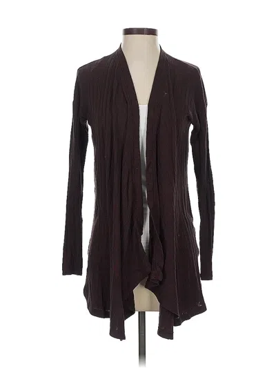 Pre-owned American Eagle Outfitters Cardigan Sweater In Burgundy