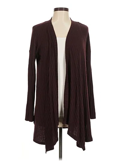 Pre-owned American Eagle Outfitters Cardigan Sweater In Burgundy