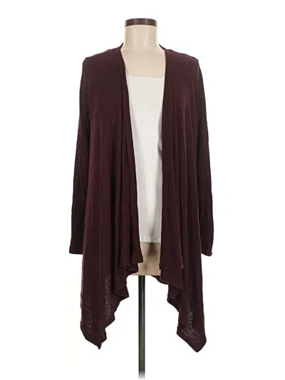 Pre-owned American Eagle Outfitters Cardigan Sweater In Burgundy