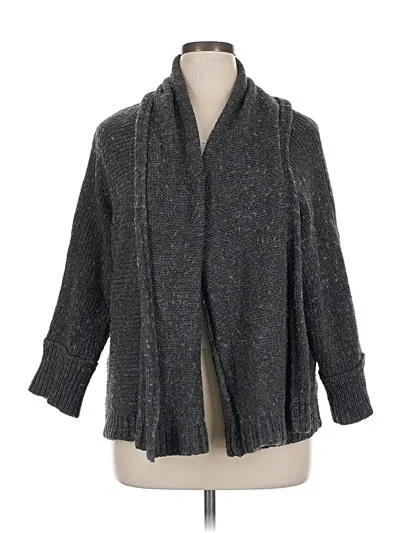 Pre-owned American Eagle Outfitters Cardigan Sweater In Gray