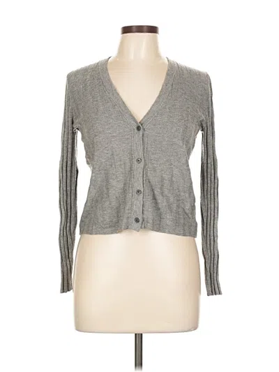 Pre-owned American Eagle Outfitters Cardigan Sweater In Gray