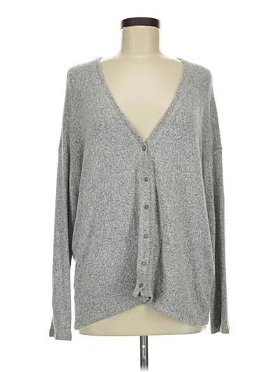 Pre-owned American Eagle Outfitters Cardigan Sweater In Gray