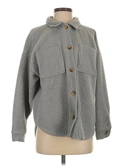 Pre-owned American Eagle Outfitters Cardigan Sweater In Gray