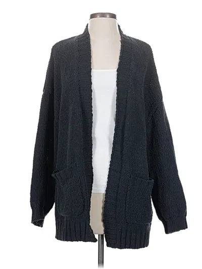 Pre-owned American Eagle Outfitters Cardigan Sweater In Gray