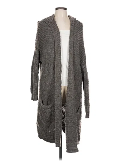 Pre-owned American Eagle Outfitters Cardigan Sweater In Gray