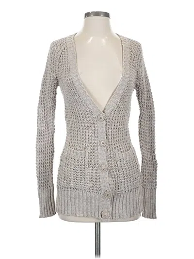 Pre-owned American Eagle Outfitters Cardigan Sweater In Gray