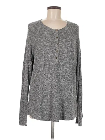 Pre-owned American Eagle Outfitters Cardigan Sweater In Gray