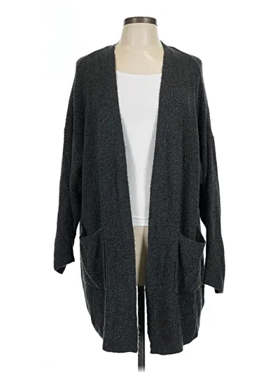 Pre-owned American Eagle Outfitters Cardigan Sweater In Gray