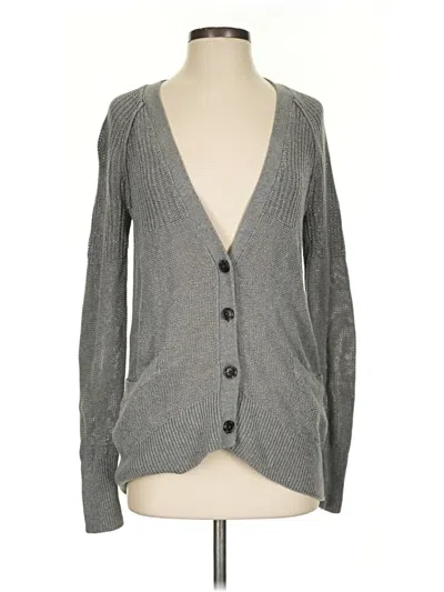 Pre-owned American Eagle Outfitters Cardigan Sweater In Gray