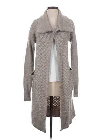 Pre-owned American Eagle Outfitters Cardigan Sweater In Gray
