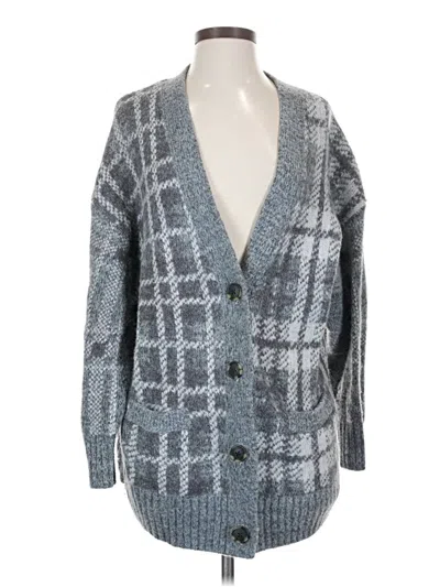 Pre-owned American Eagle Outfitters Cardigan Sweater In Gray