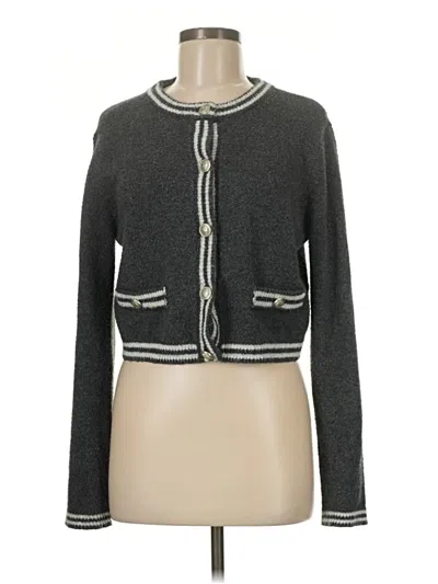 Pre-owned American Eagle Outfitters Cardigan Sweater In Gray