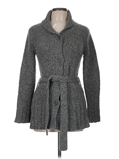 Pre-owned American Eagle Outfitters Cardigan Sweater In Gray
