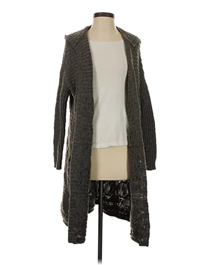 Pre-owned American Eagle Outfitters Cardigan Sweater In Gray
