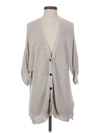 Pre-owned American Eagle Outfitters Cardigan Sweater In Gray