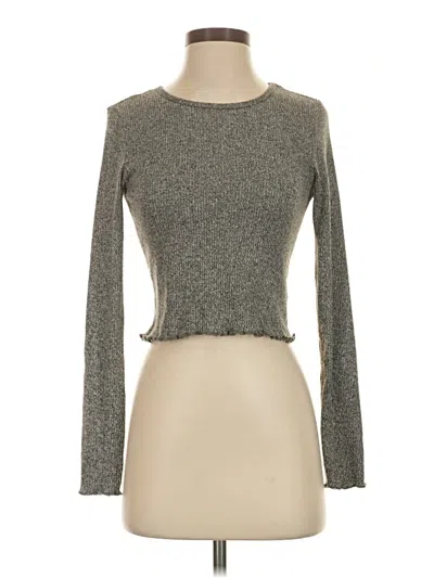 Pre-owned American Eagle Outfitters Cardigan Sweater In Gray