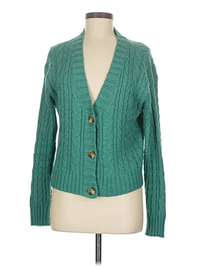 Pre-owned American Eagle Outfitters Cardigan Sweater In Green