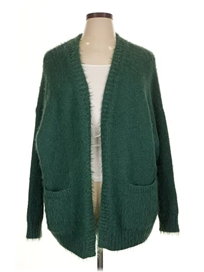 Pre-owned American Eagle Outfitters Cardigan Sweater In Green