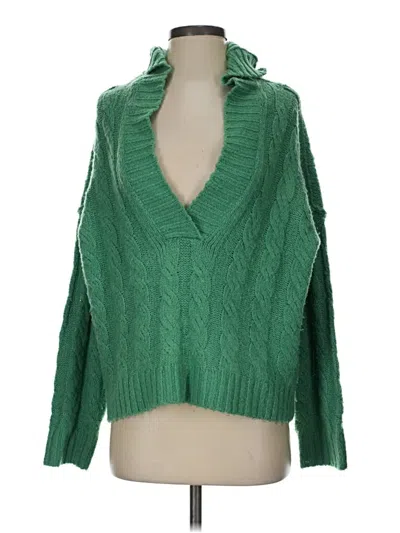 Pre-owned American Eagle Outfitters Cardigan Sweater In Green