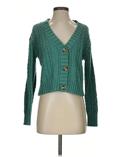 Pre-owned American Eagle Outfitters Cardigan Sweater In Green